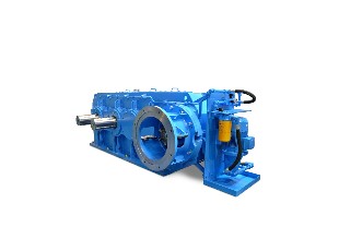 Helical or bevel-helical gearbox for two-roll mill