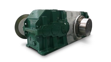 Gearbox for mining hoist in gold deep mine